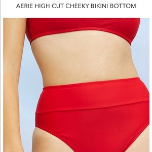 Neon coral high wasted Aerie bottoms